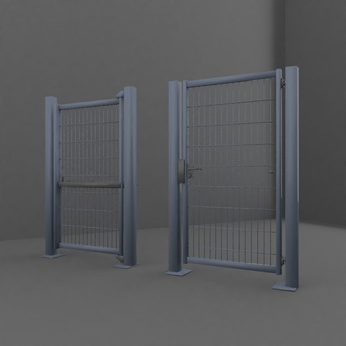 Outdoor Gate 3D model_4