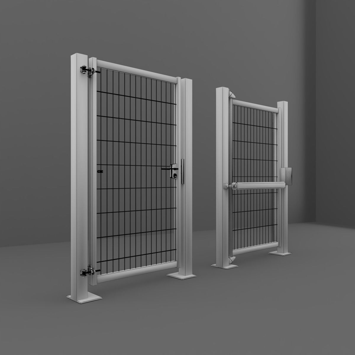 Outdoor Gate 3D model_10