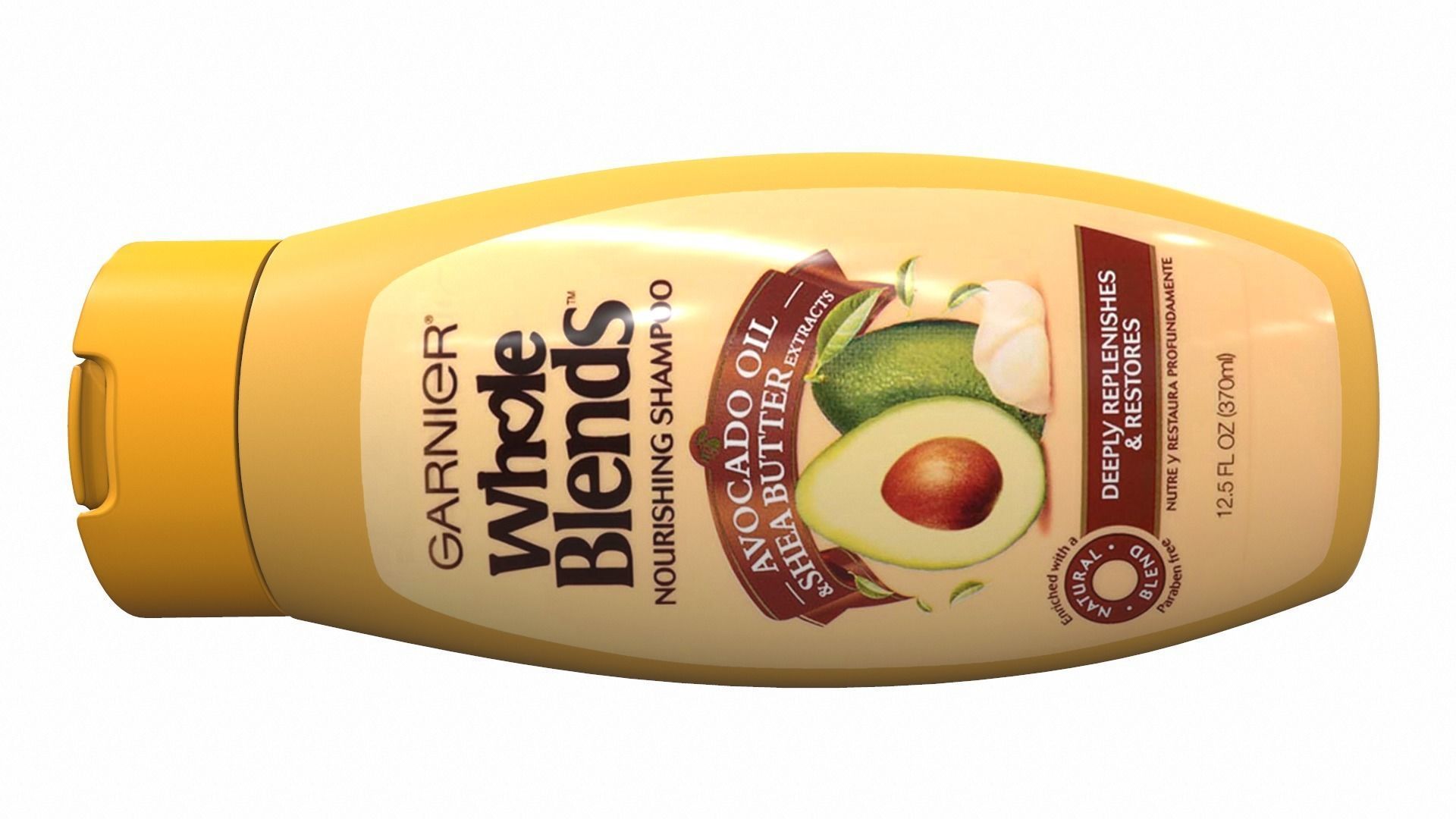 Shampoo whole avocado 3D model_6