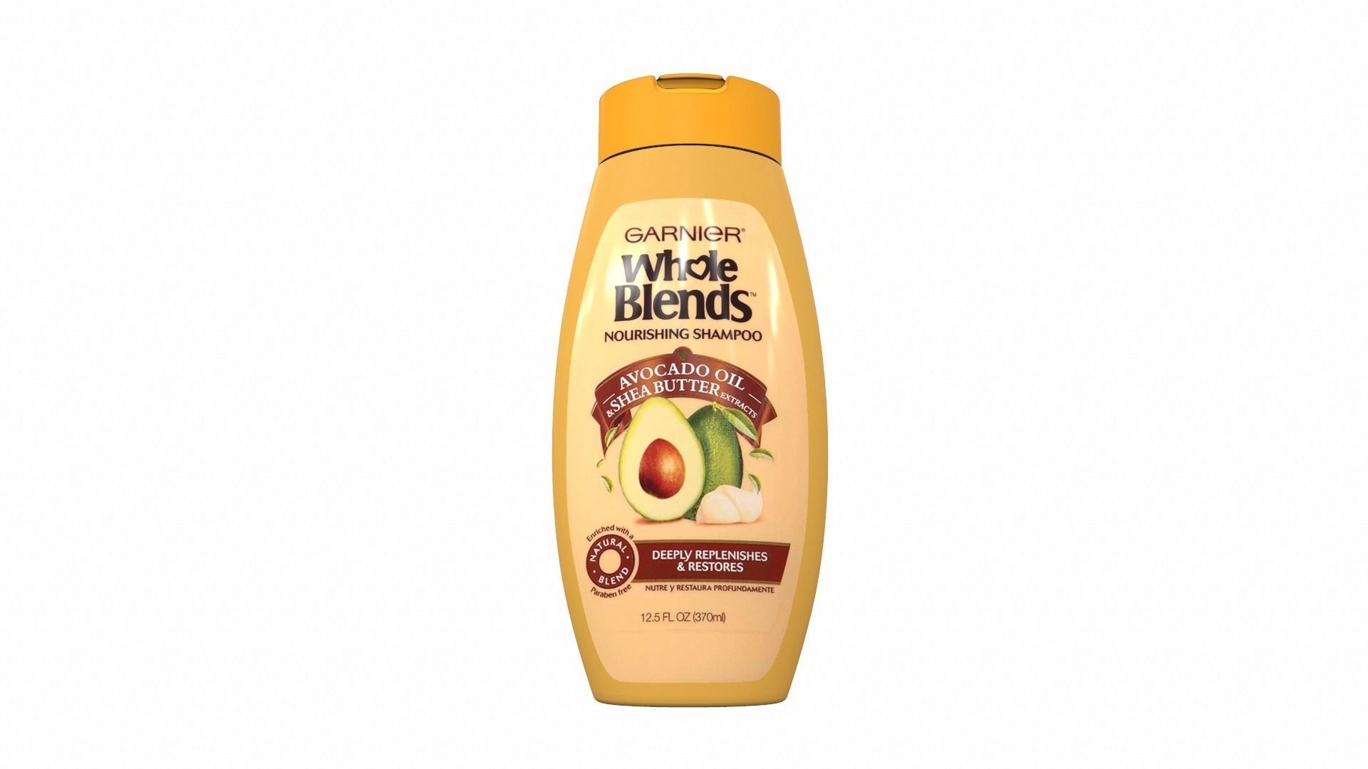 Shampoo whole avocado 3D model_1