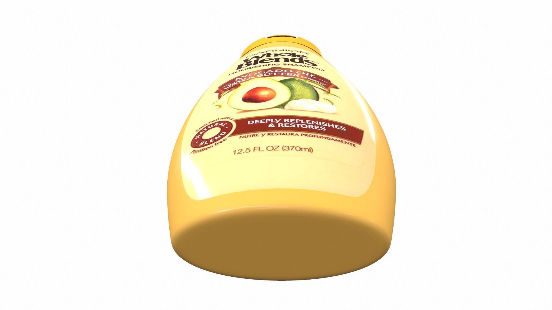 Shampoo whole avocado 3D model_4