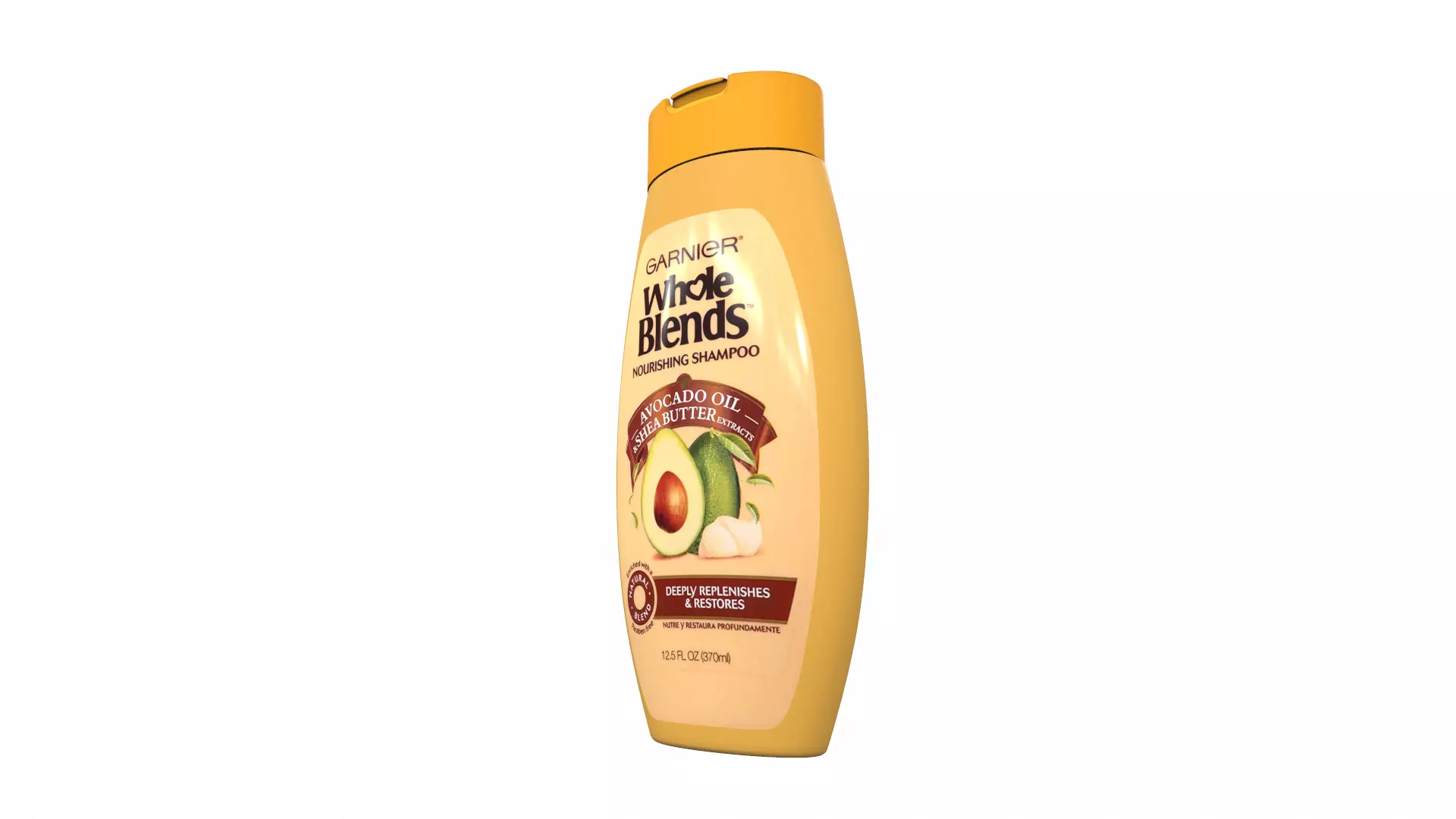 Shampoo whole avocado 3D model_0