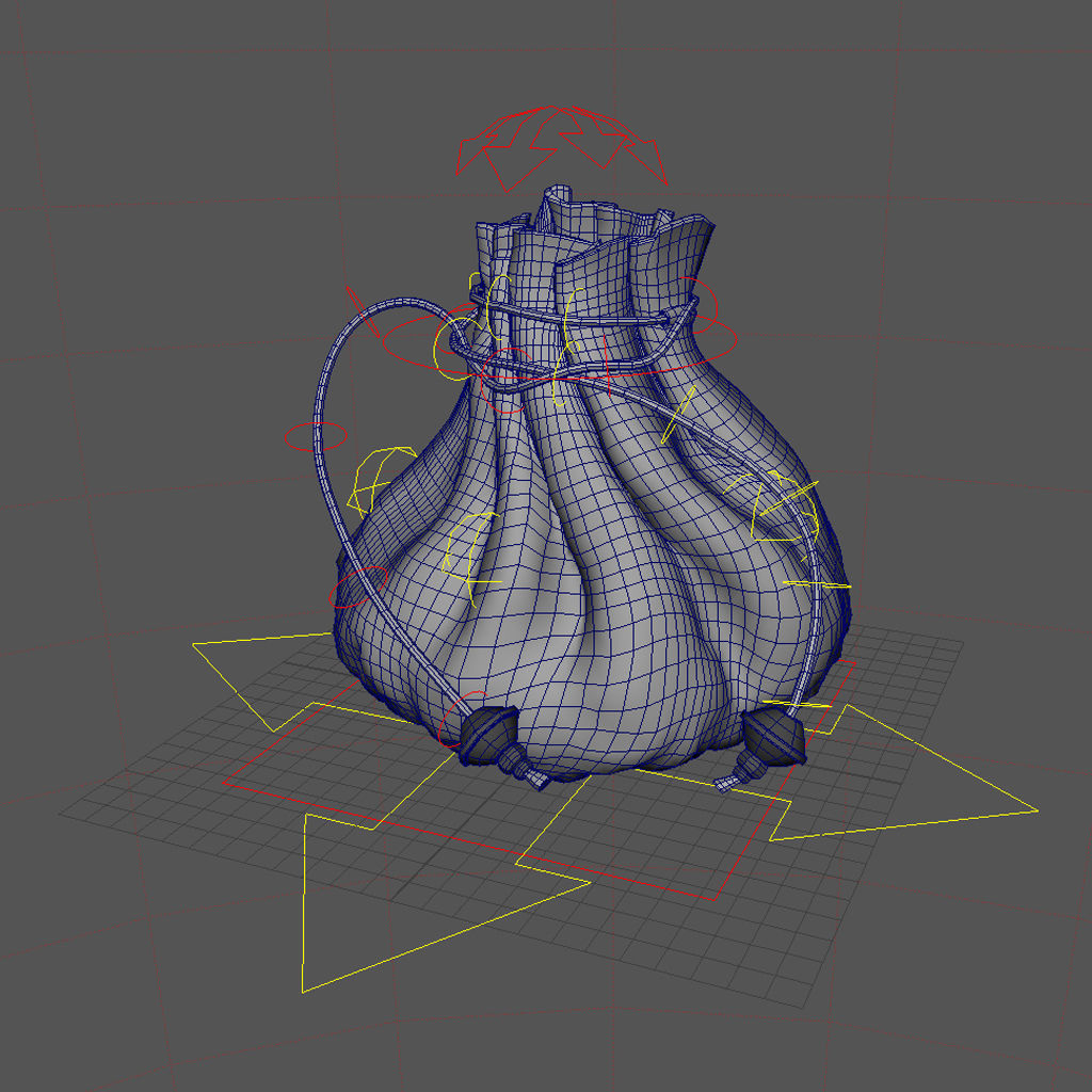 Money Pouch C 3D model_8