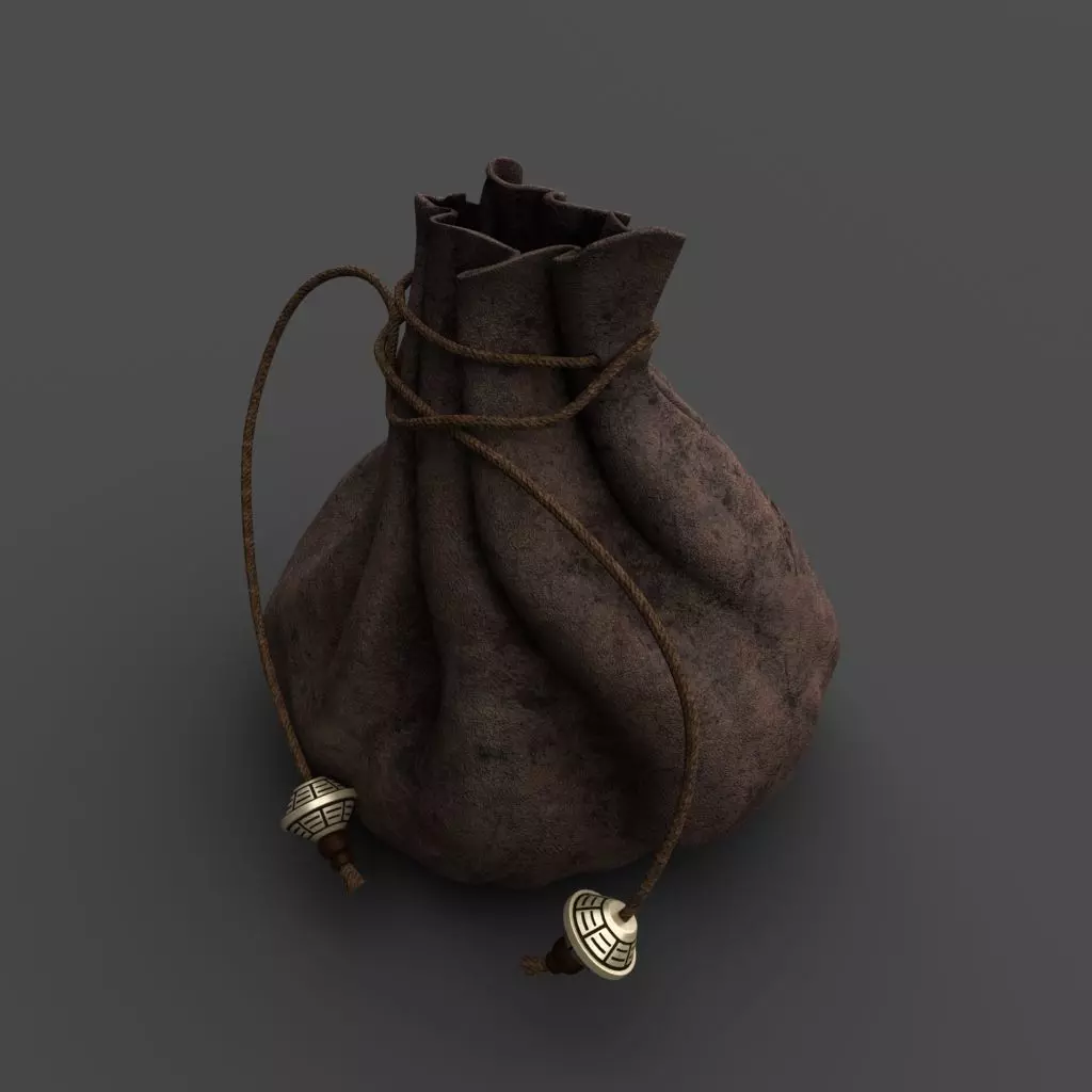 Money Pouch C 3D model_0