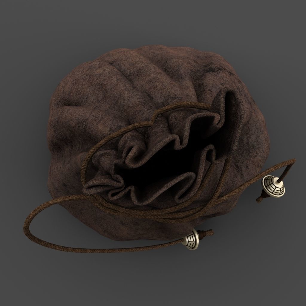 Money Pouch C 3D model_6