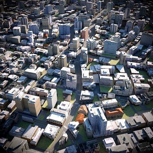 City 30 Low-poly 3D model