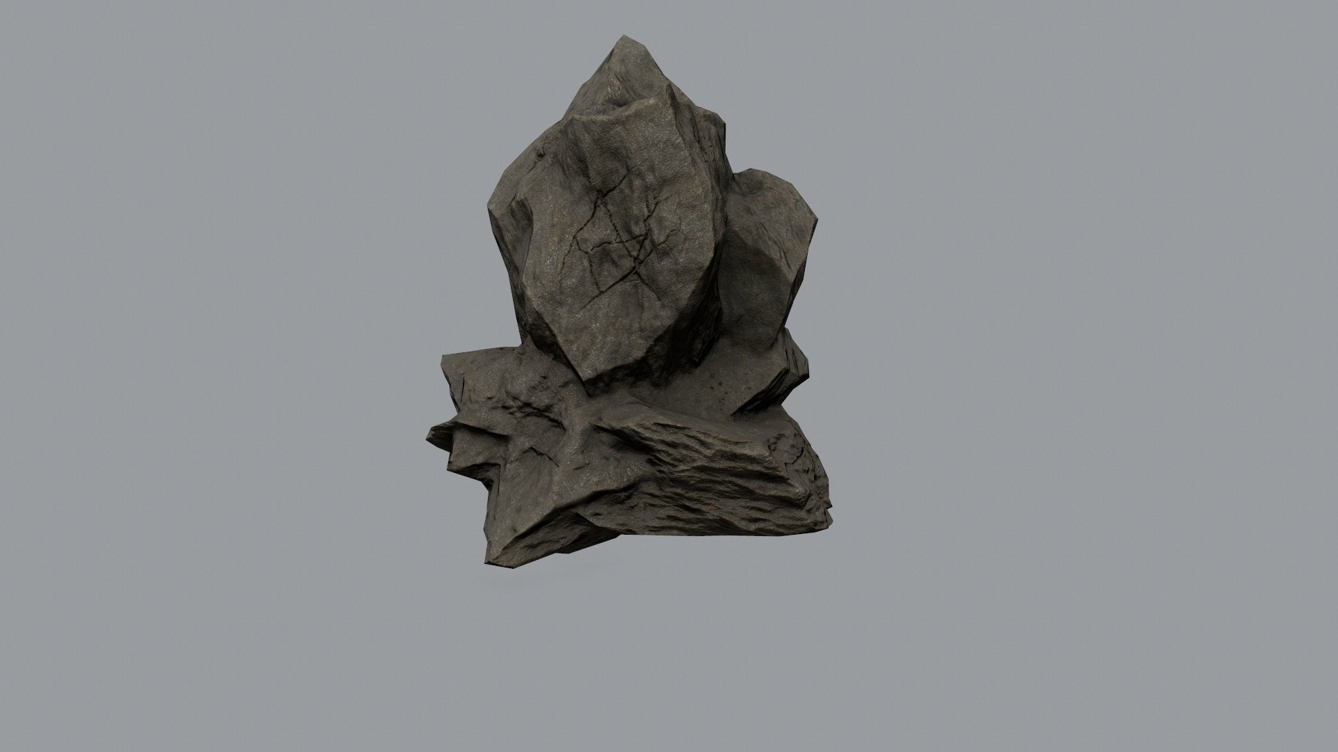 Rock Set Low-poly 3D model_20