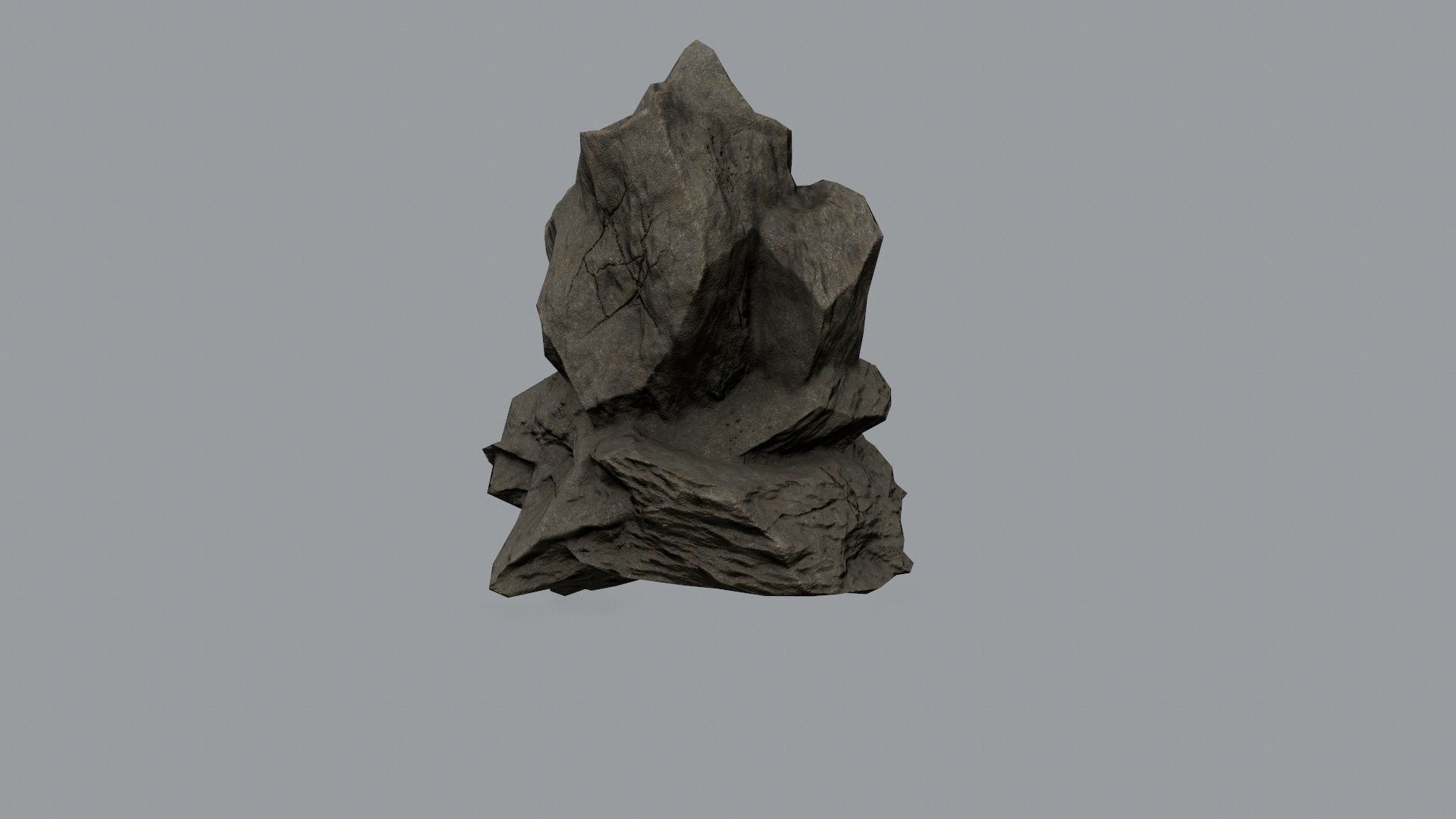 Rock Set Low-poly 3D model_19