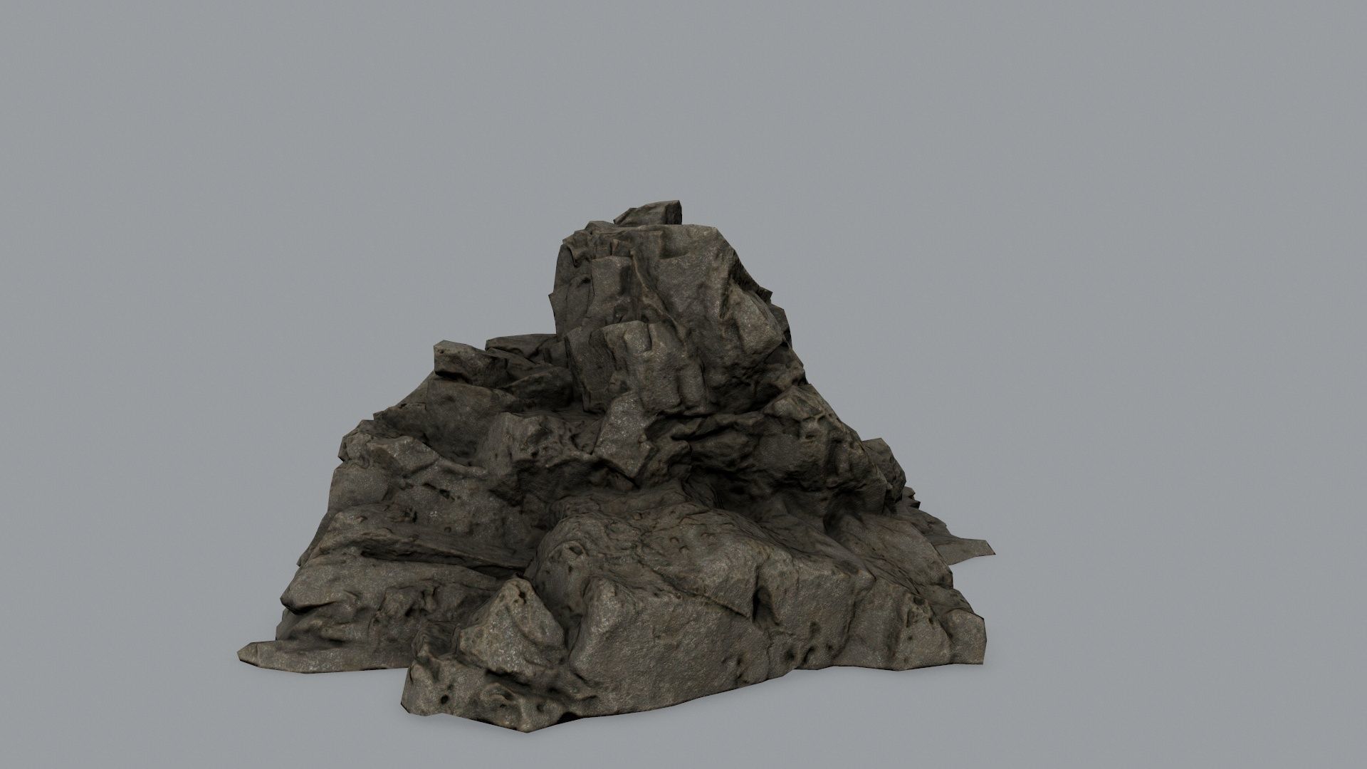 Rock Set Low-poly 3D model_6
