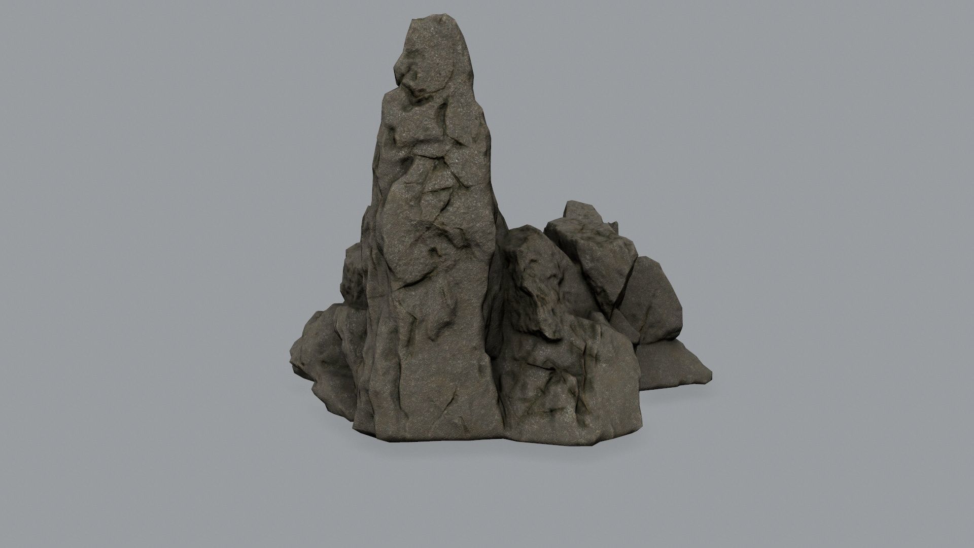 Rock Set Low-poly 3D model_15
