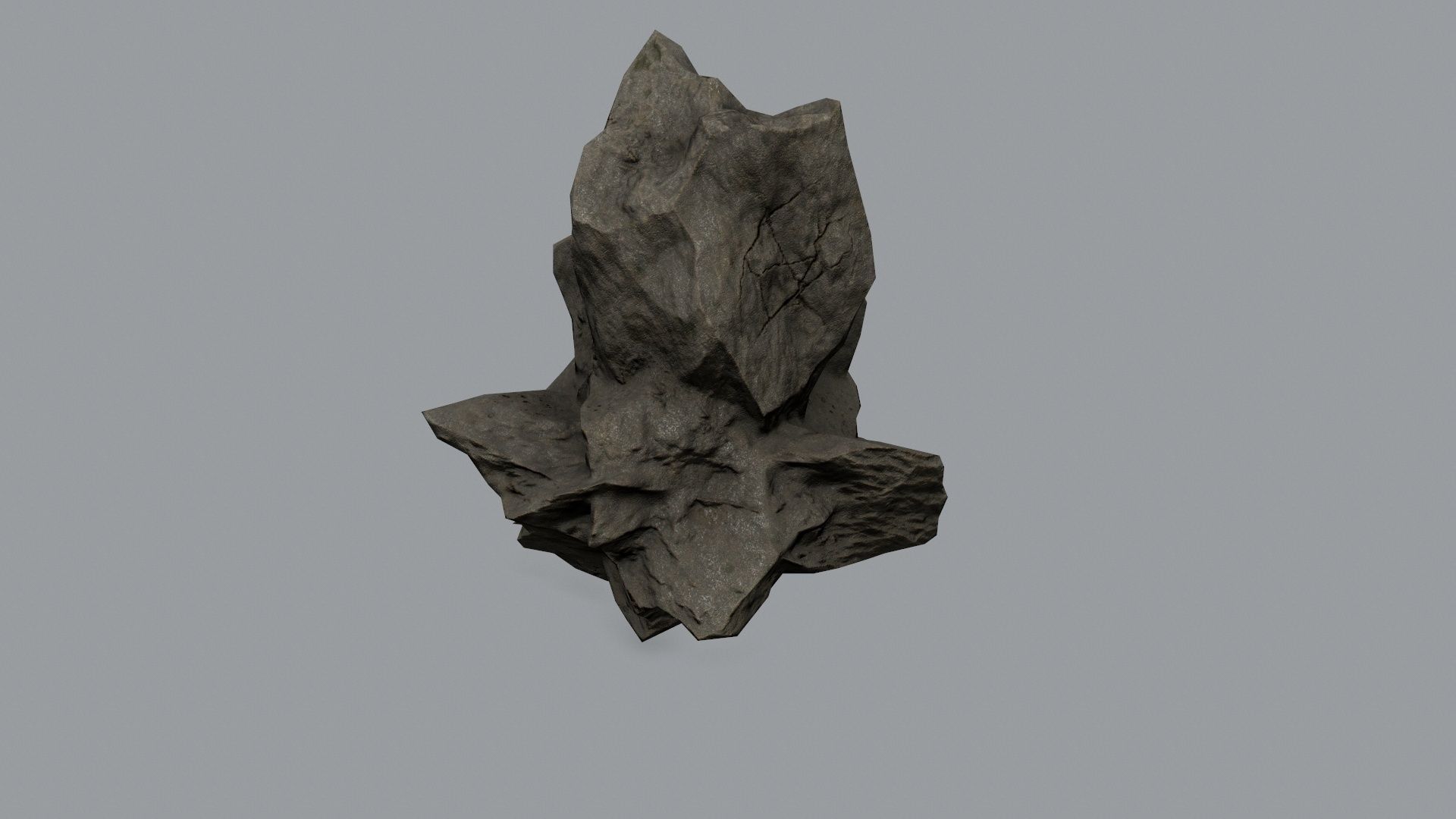 Rock Set Low-poly 3D model_21