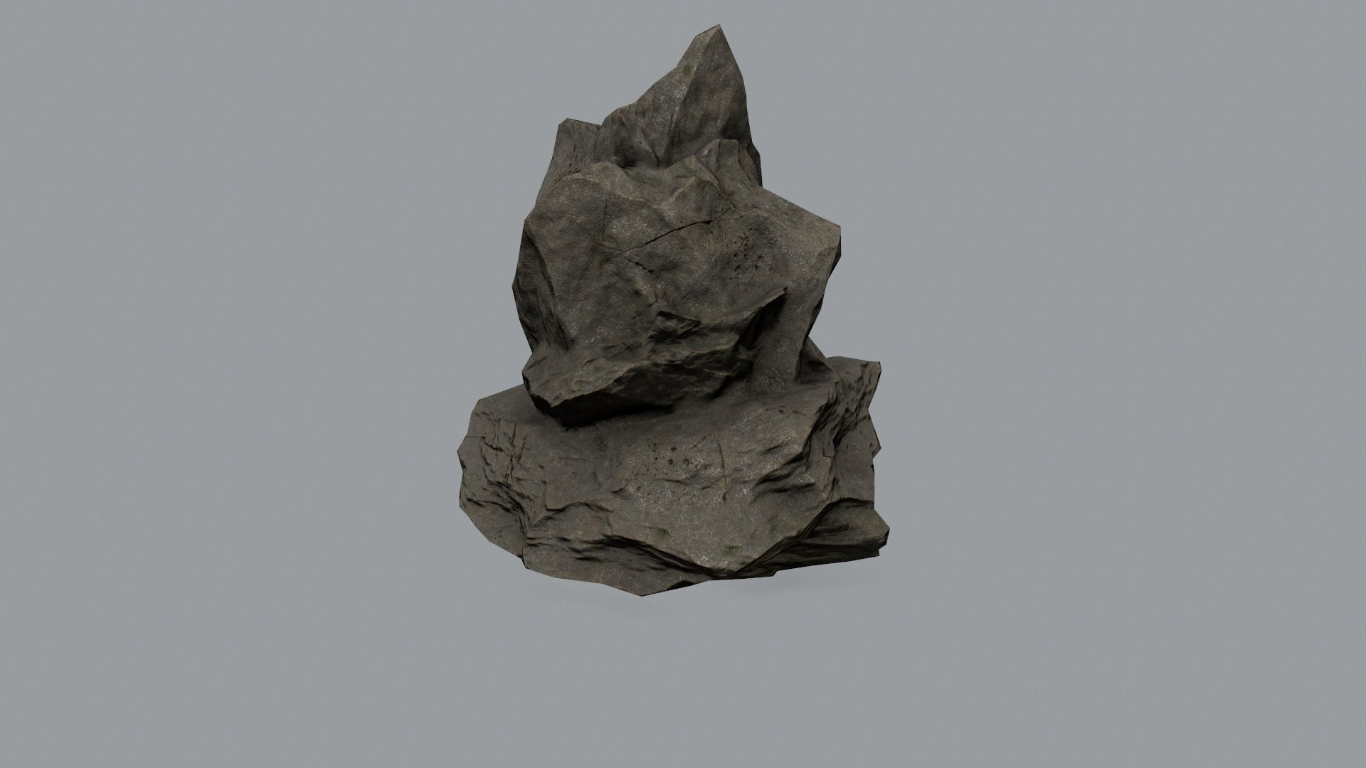 Rock Set Low-poly 3D model_25