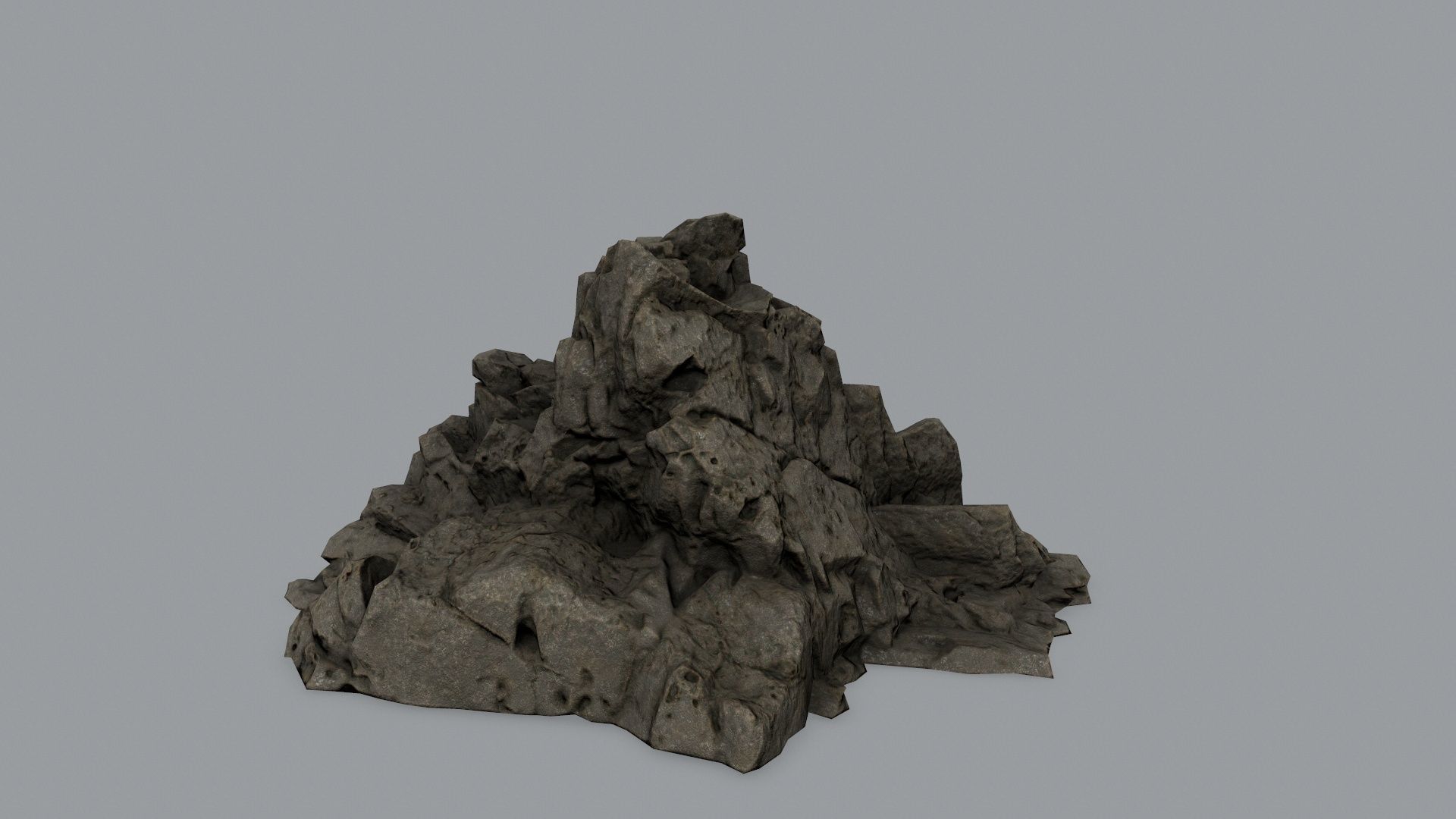 Rock Set Low-poly 3D model_5