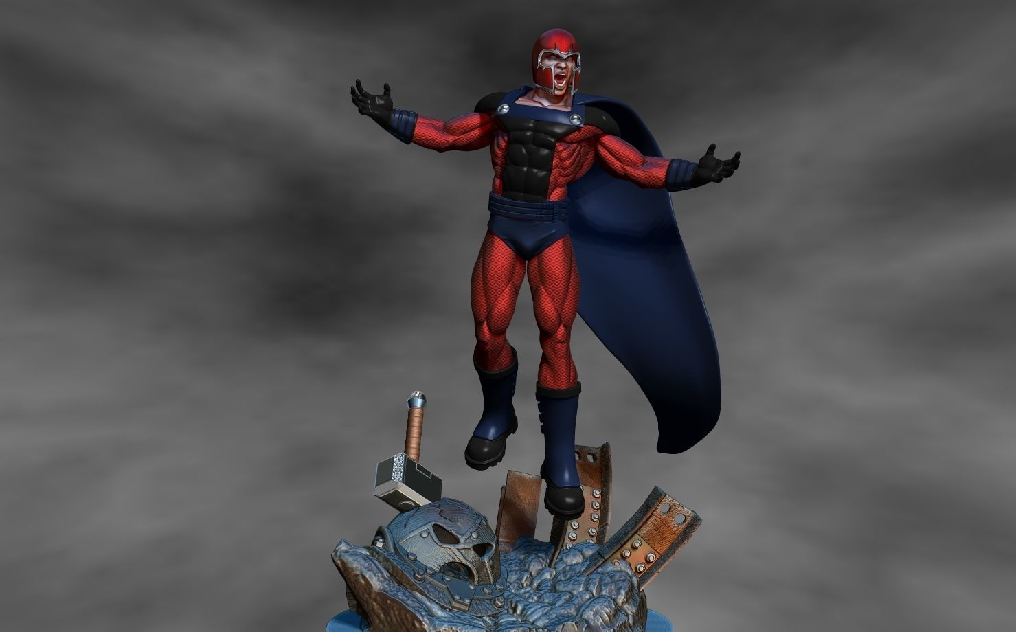 magneto 3D print model_1