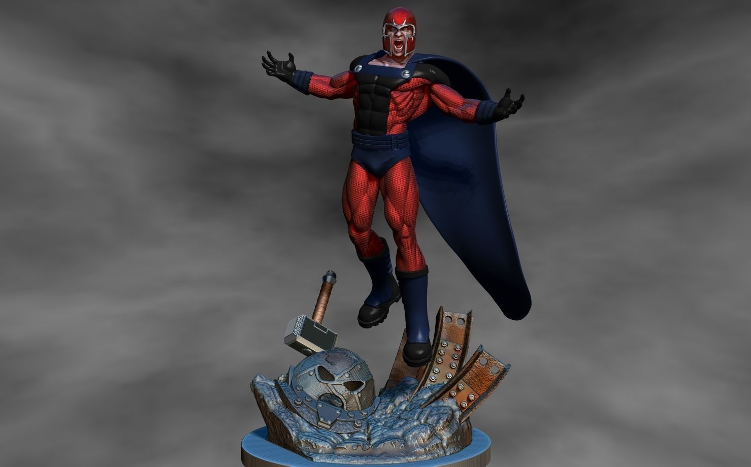magneto 3D print model_0