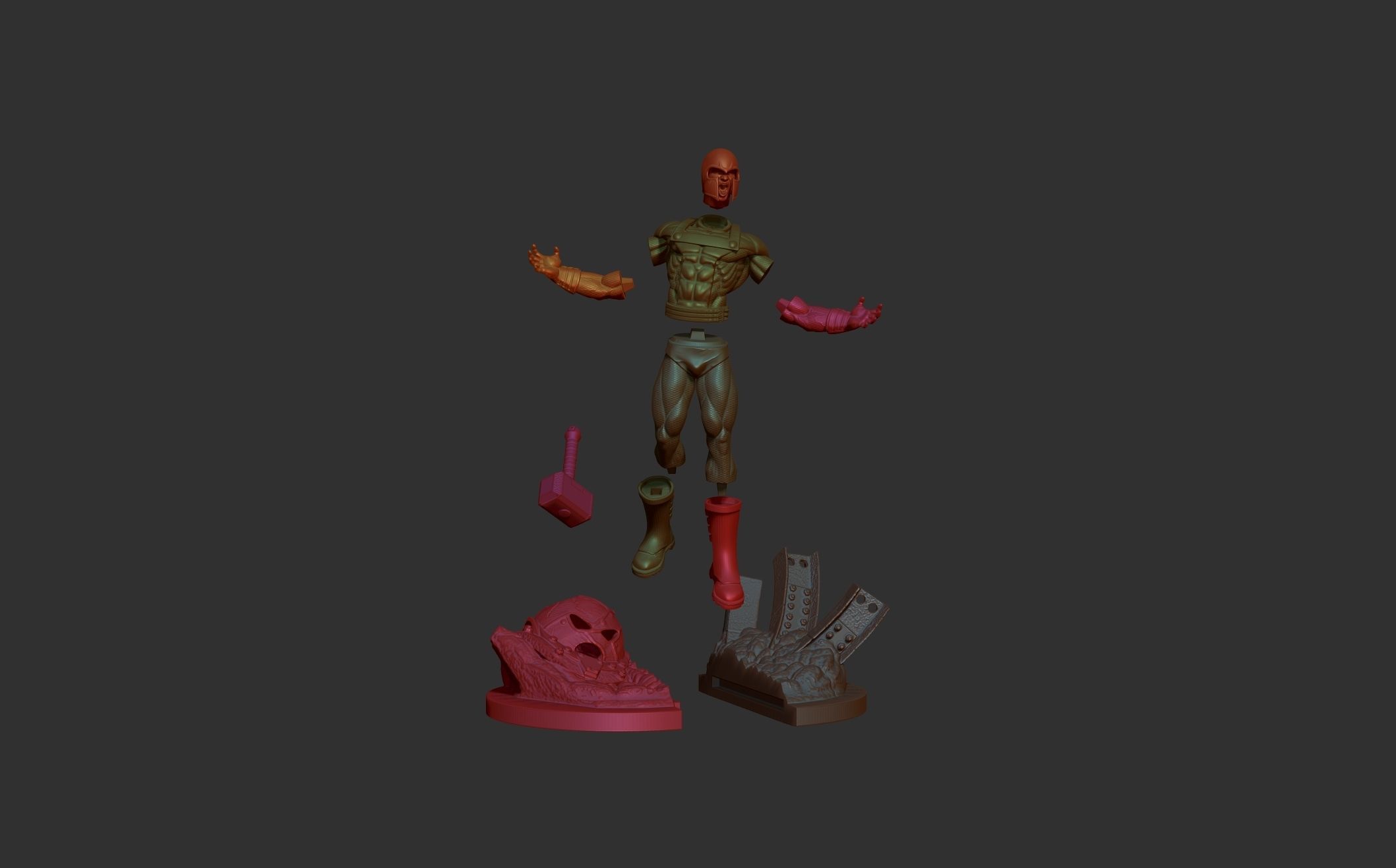 magneto 3D print model_12
