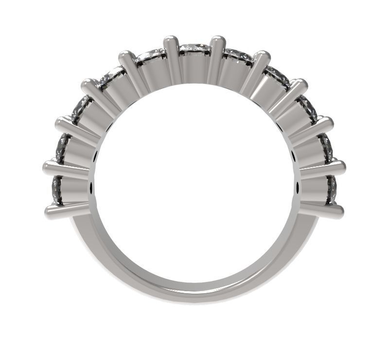 Claw Set Eternity Ring 3D print model_1