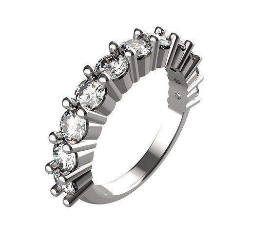 Claw Set Eternity Ring 3D print model