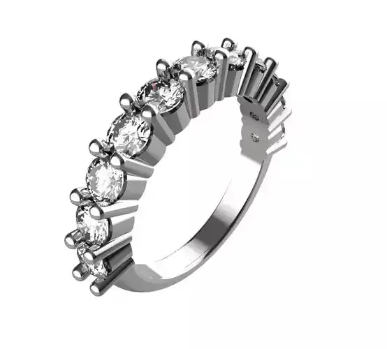 Claw Set Eternity Ring 3D print model Claw Set Eternity Ring 3D print model