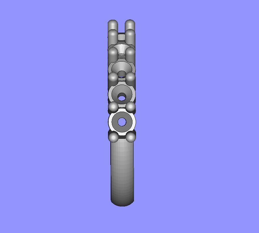Claw Set Eternity Ring 3D print model_8