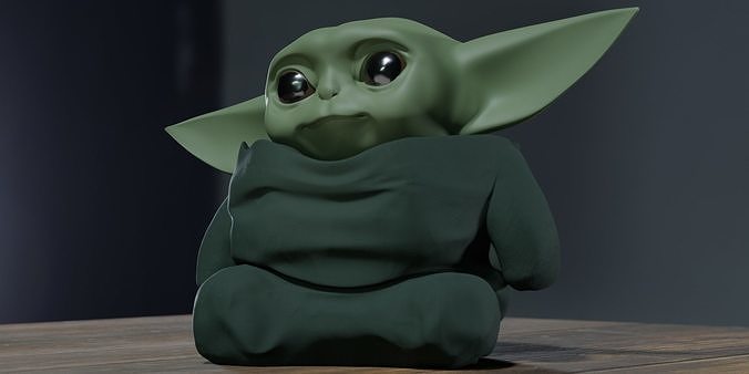 Baby Yoda - 3D Model for printing 3D print model