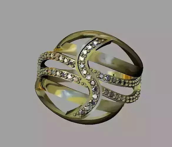Fashion Women Ring 3dm 3D print model