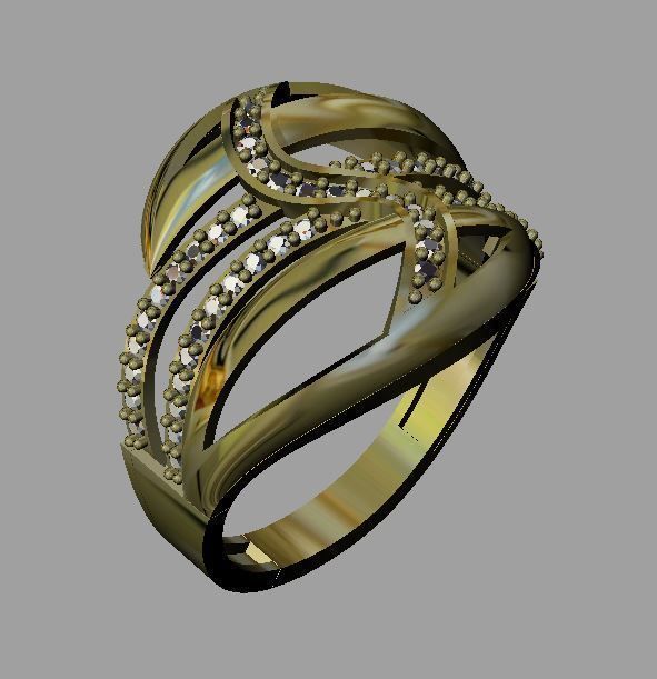 Fashion Women Ring 3dm 3D print model_4