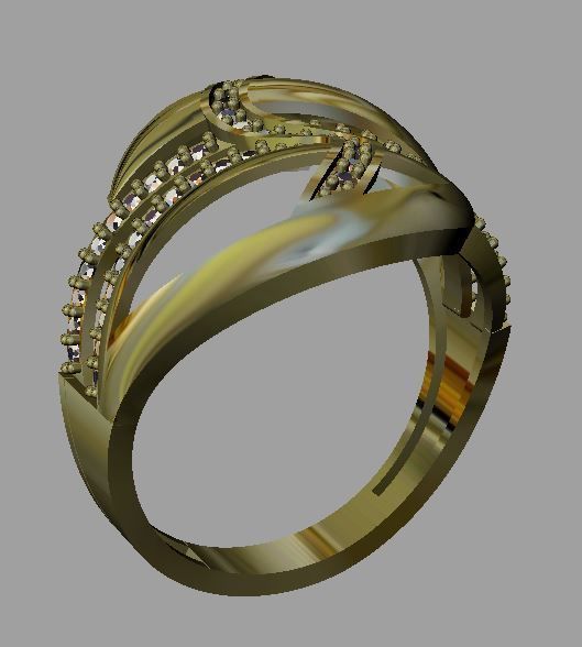 Fashion Women Ring 3dm 3D print model_2