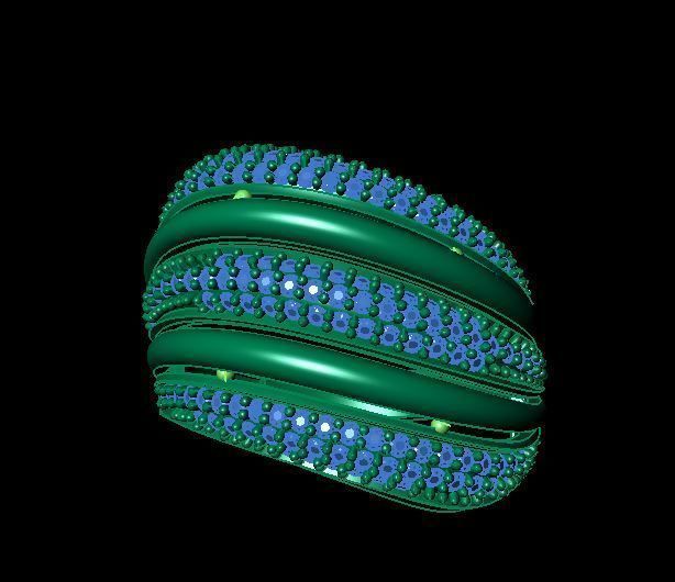 Fashion Women Ring 3D print model_7