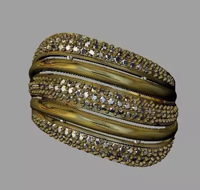 Fashion Women Ring 3D print model_0