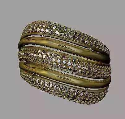 Fashion Women Ring 3D print model