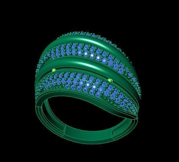 Fashion Women Ring 3D print model_6