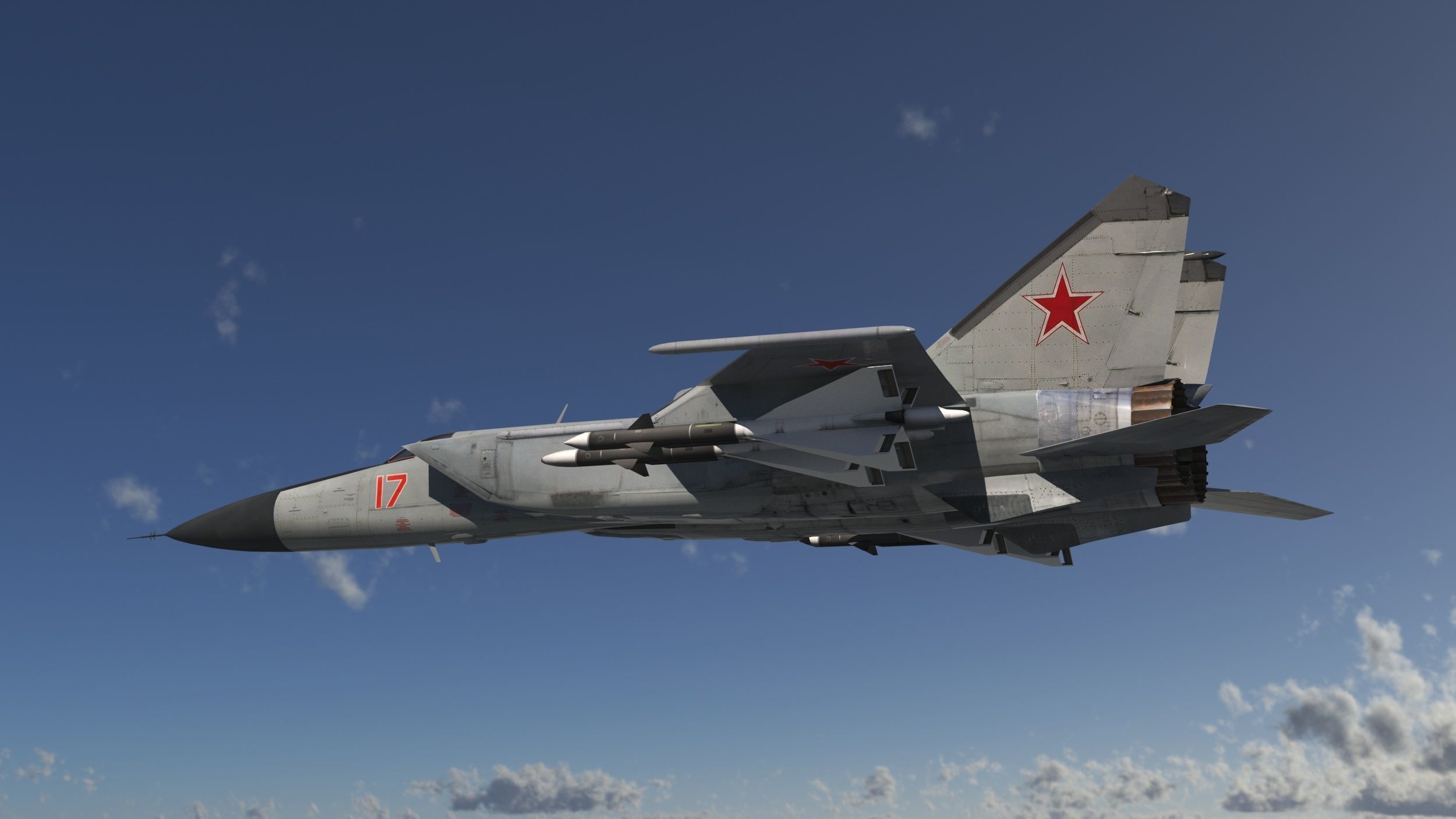 MiG-25P russian fighter jet 3D model_16