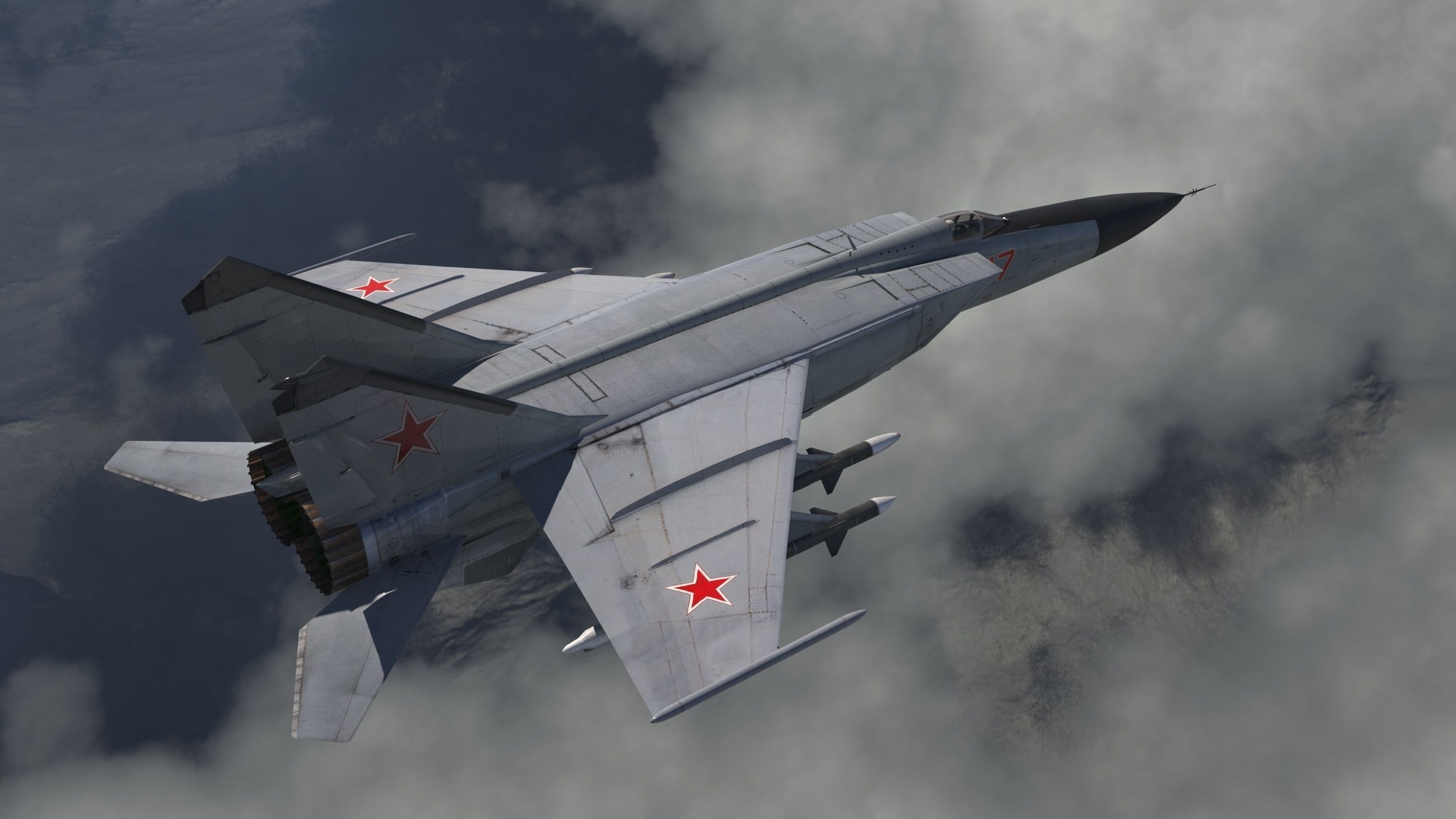 MiG-25P russian fighter jet 3D model_18