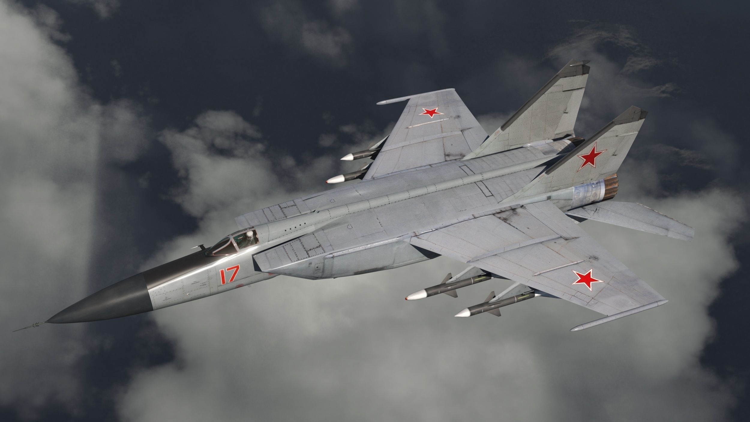 MiG-25P russian fighter jet 3D model_17