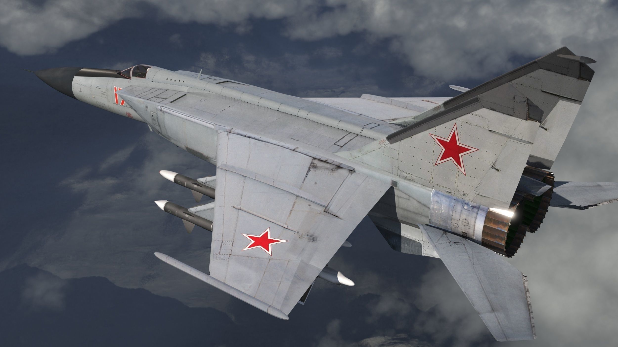 MiG-25P russian fighter jet 3D model_13
