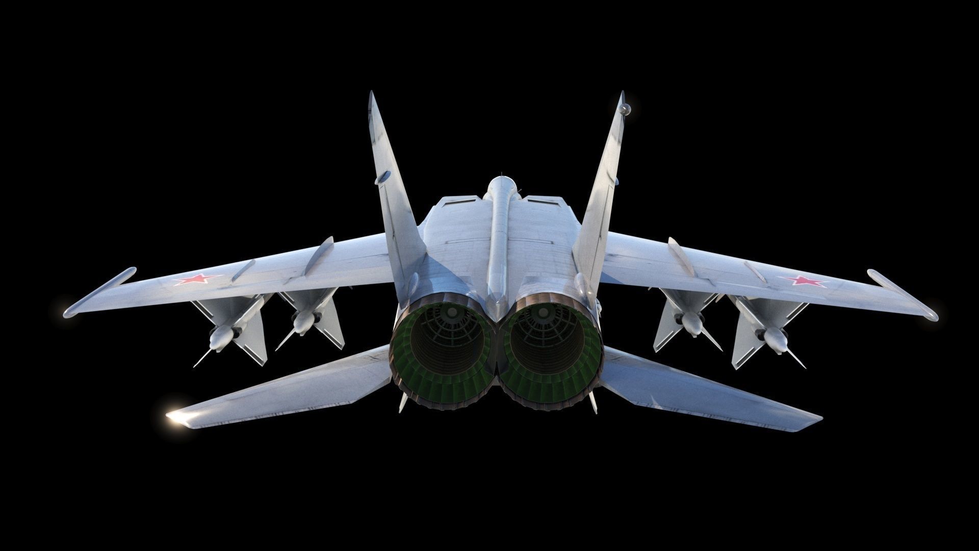 MiG-25P russian fighter jet 3D model_3