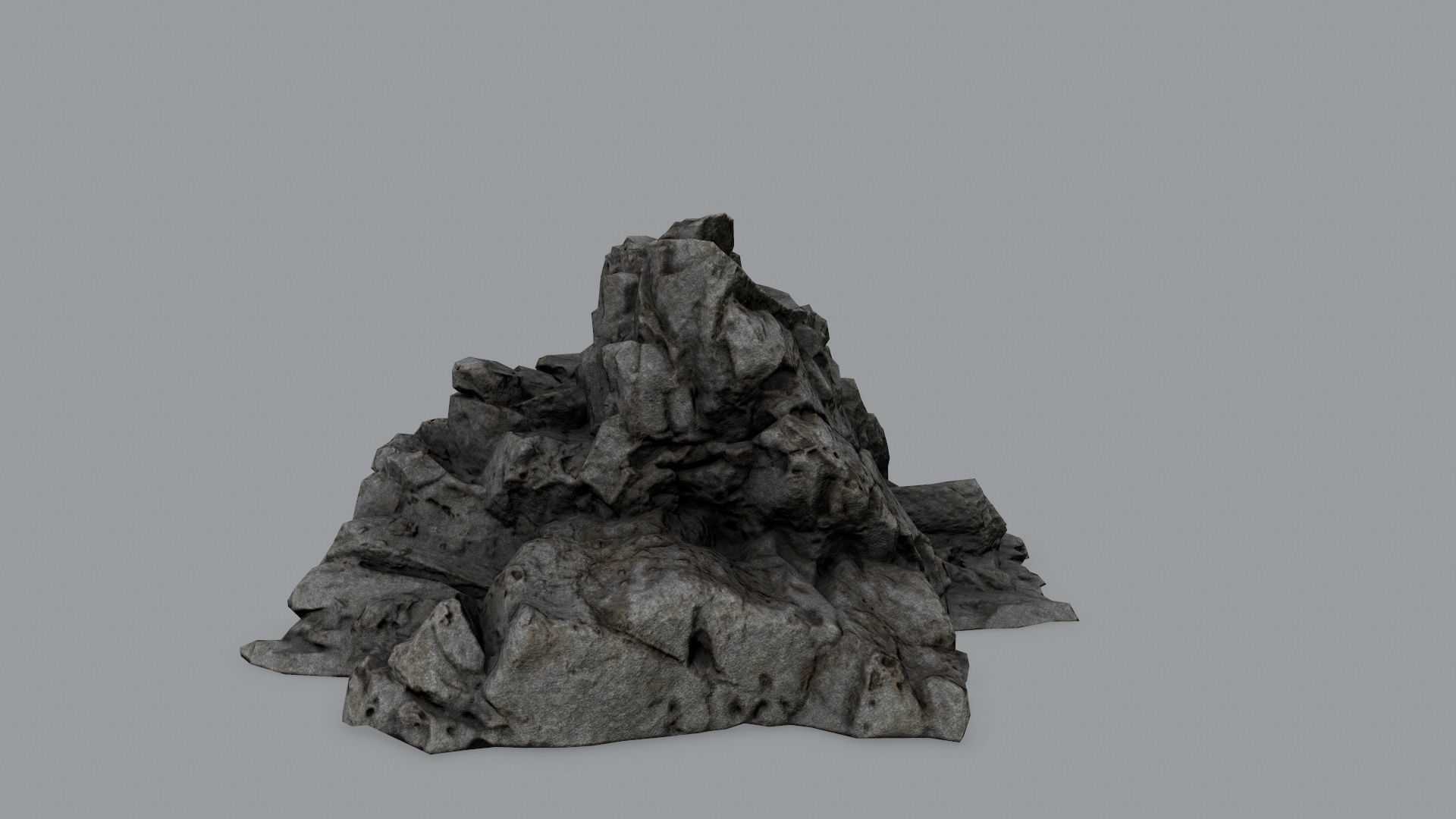 Rock Set Low-poly 3D model_13