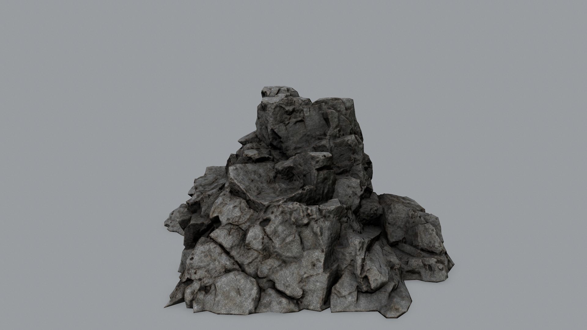 Rock Set Low-poly 3D model_14