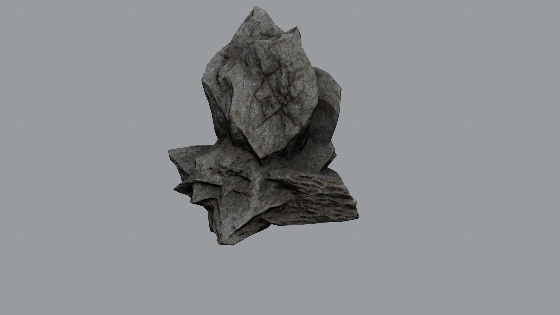 Rock Set Low-poly 3D model_20