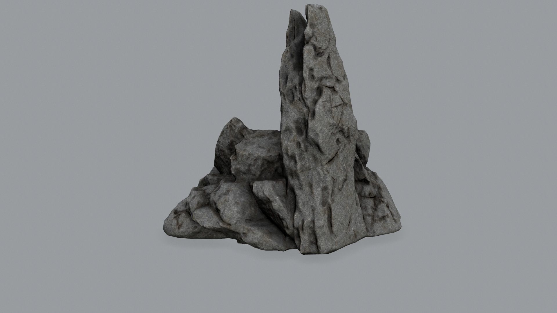 Rock Set Low-poly 3D model_15