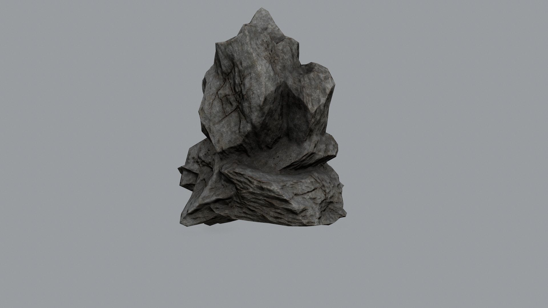 Rock Set Low-poly 3D model_16