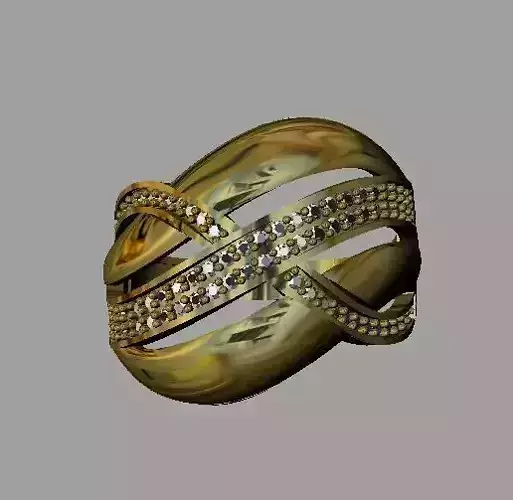 Fashion Women Ring 3D print model