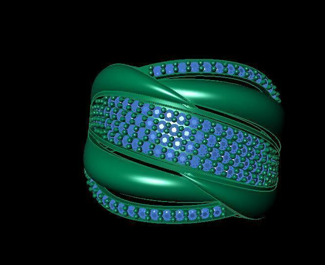Fashion Women Ring 3D print model_8