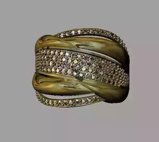 Fashion Women Ring 3D print model