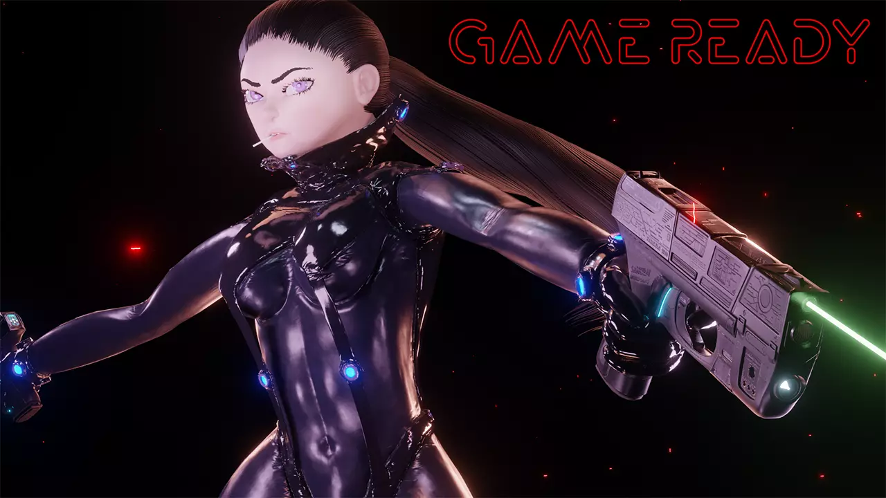 Blankz X Gantz Low-poly 3D model_0