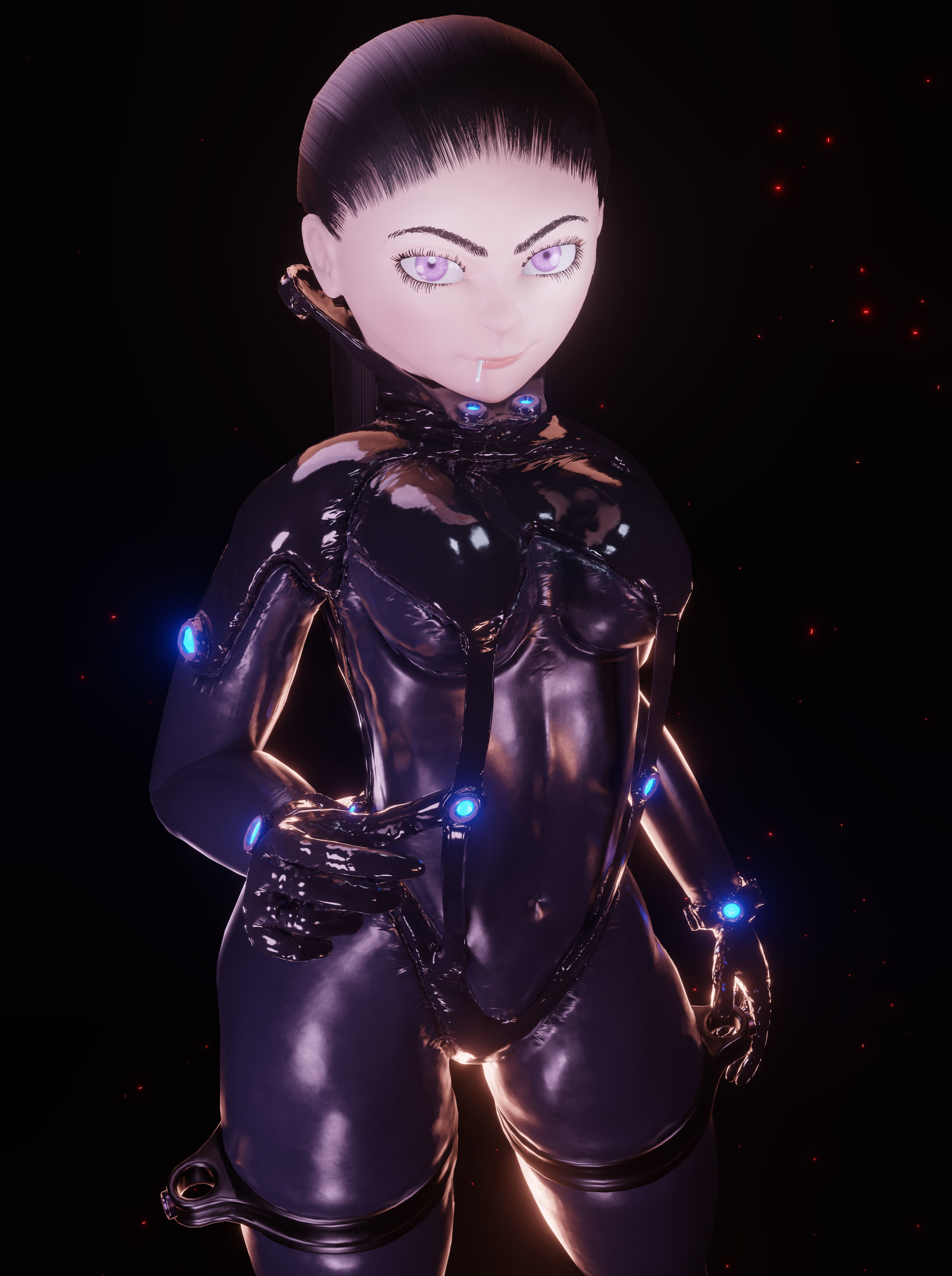 Blankz X Gantz Low-poly 3D model_3