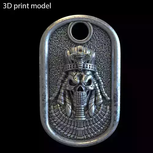 skull Pendant jewelry Egyptian  vol1  3D print model