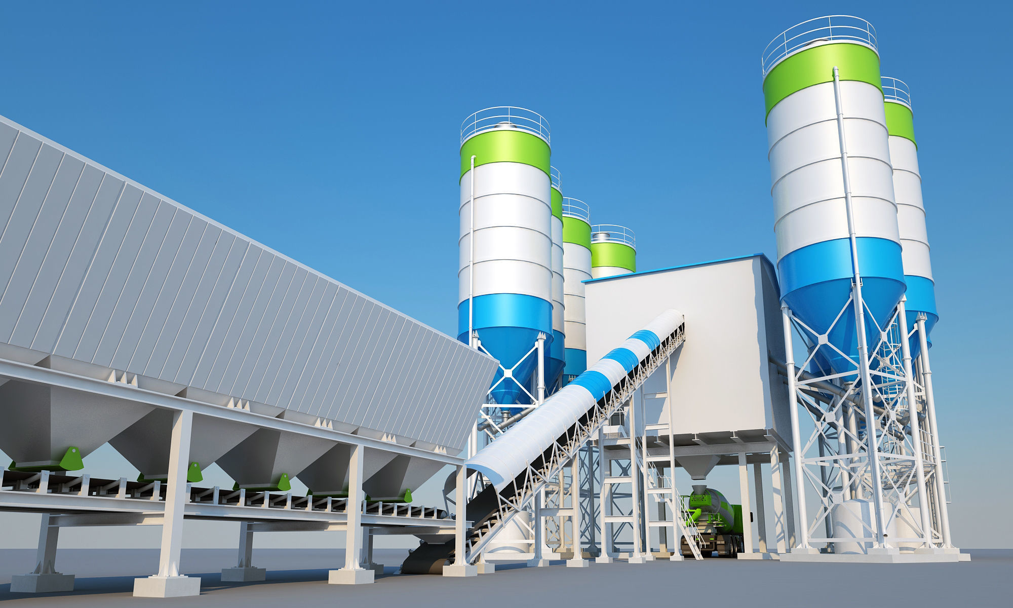 Concrete Batching Plant 3D model_12