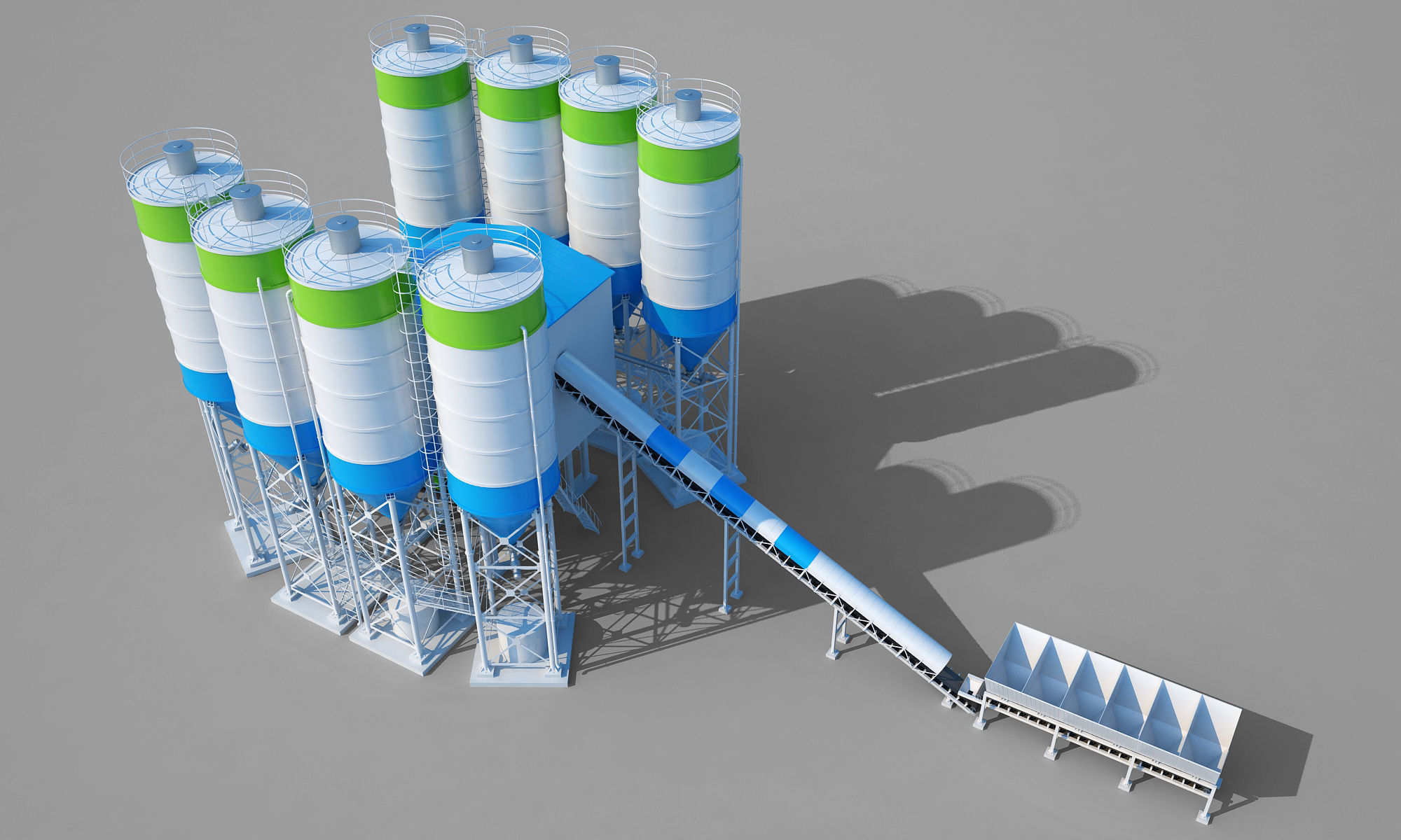 Concrete Batching Plant 3D model_7